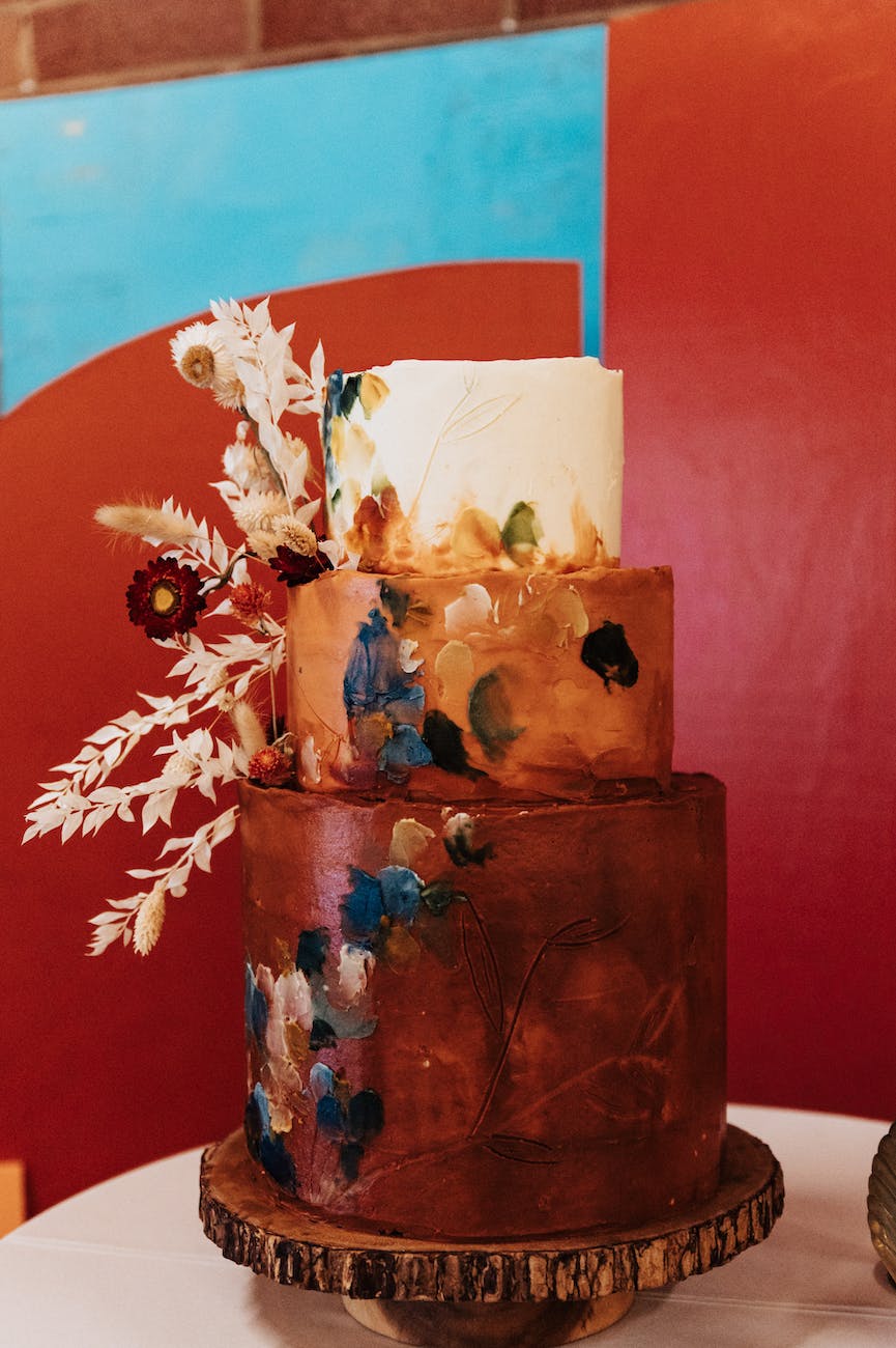 a beautiful layered cake